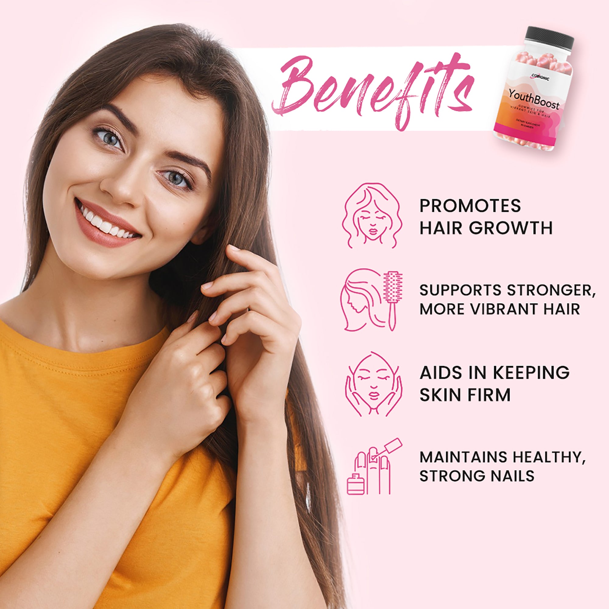 YouthBoost Hair & Skin Gummies