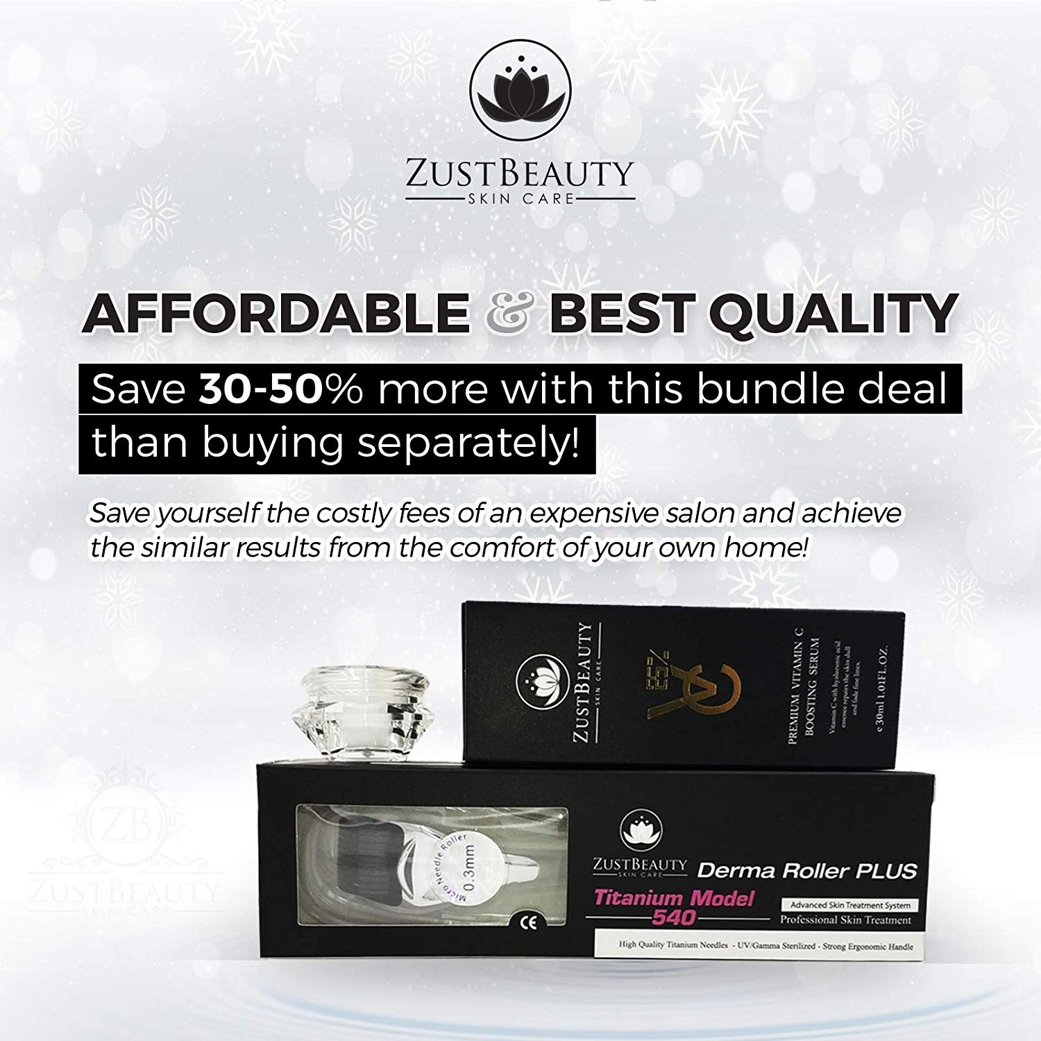 Wrinkle Reducing Derma Roller Kit - ZustBlack