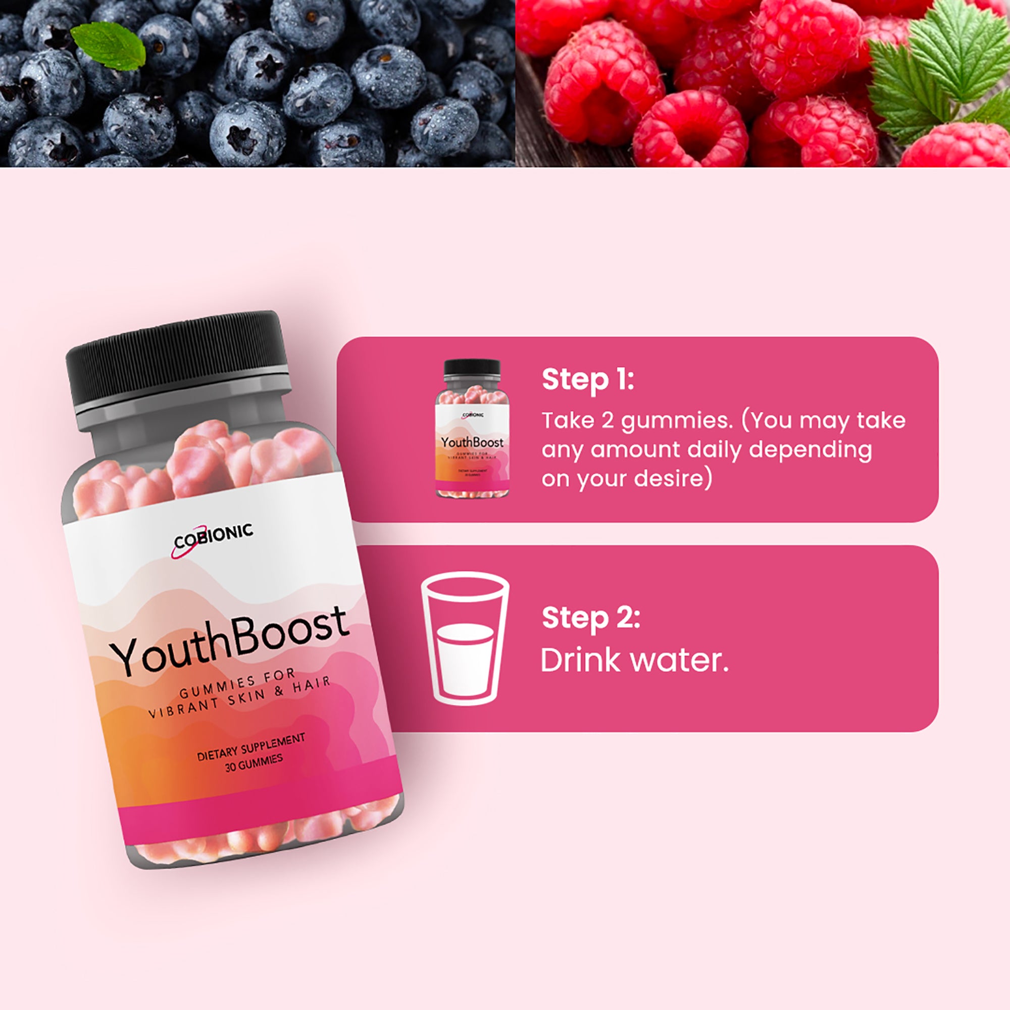 YouthBoost Hair & Skin Gummies